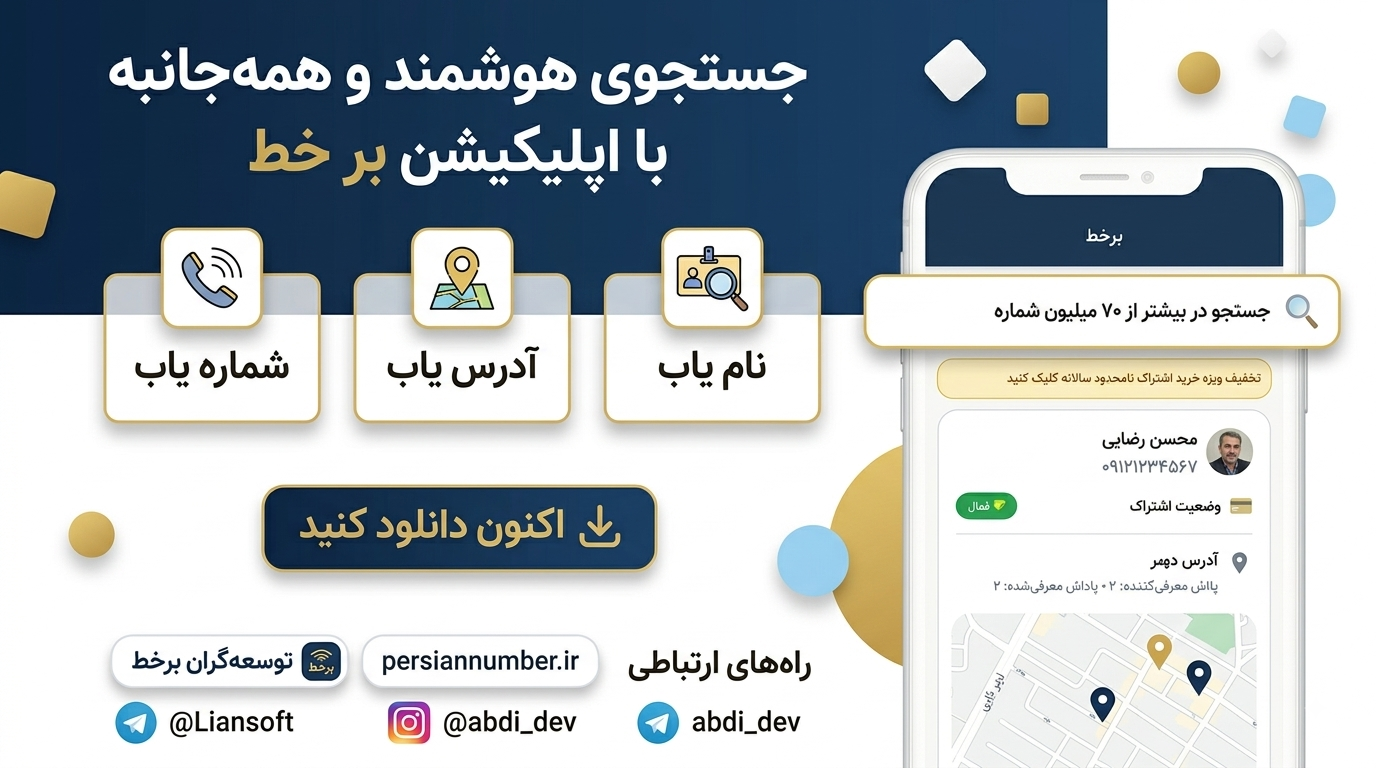 سامانه هوشمند شناسایی تماس گیرنده، مزاحم یاب و مکان یاب شماره‌های ایرانی
